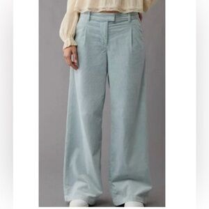 Light Blue Wide-Leg Pants